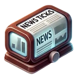 Market news ticker — read clues before you trade