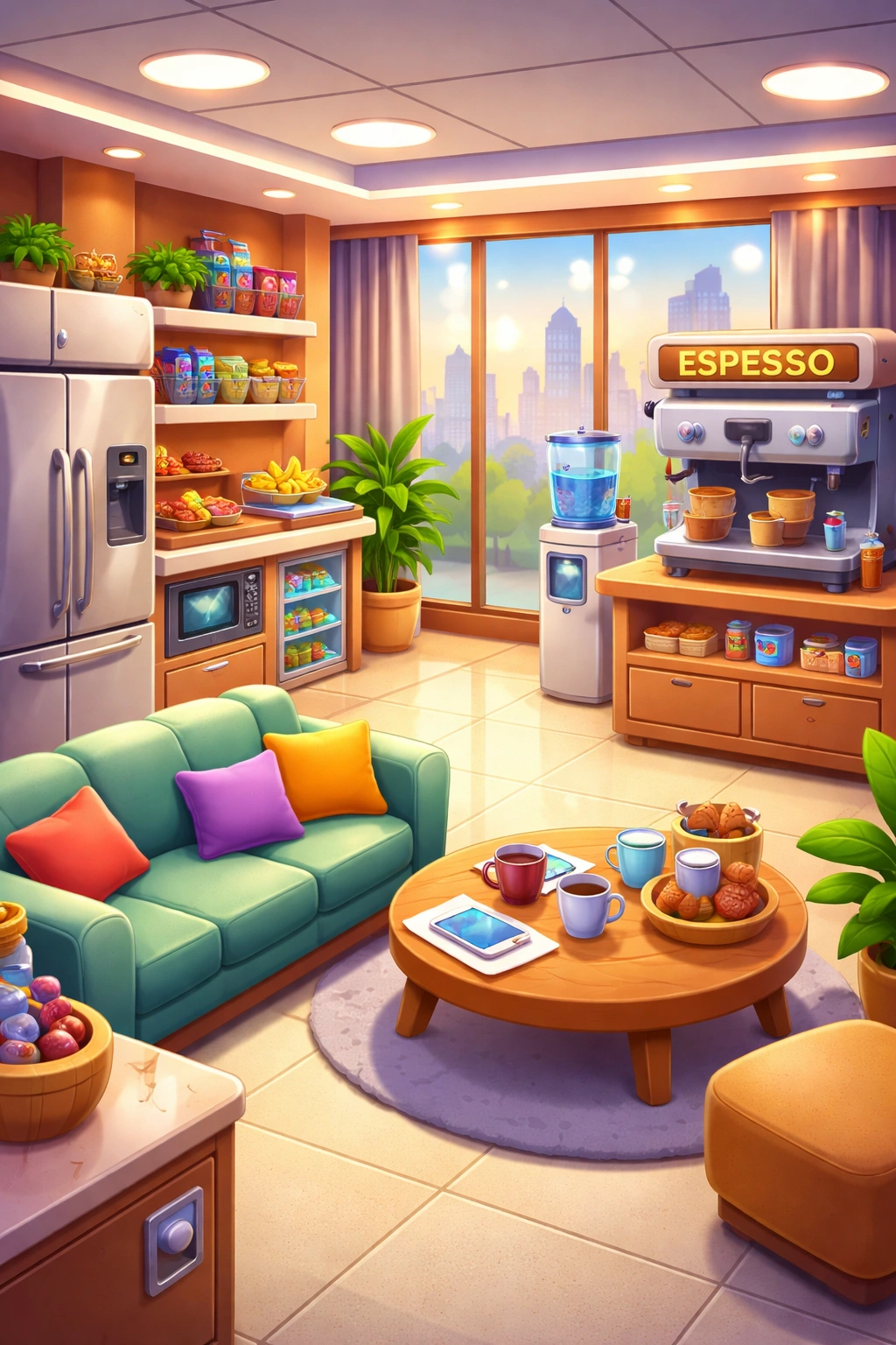 Fully upgraded Break Room